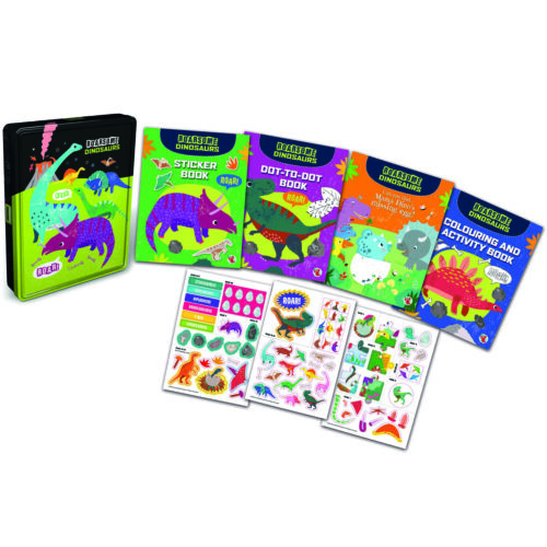 Dinosaur Tin of Activity Books - Image 2