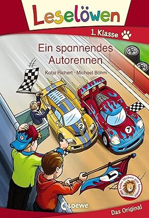 Leselöwen 1. Klasse -   Ein spannendes Autorennen - Hardcover
