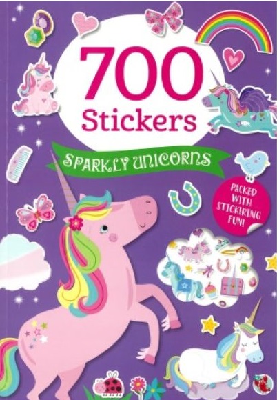 Sparkly unicorns 700 stickers