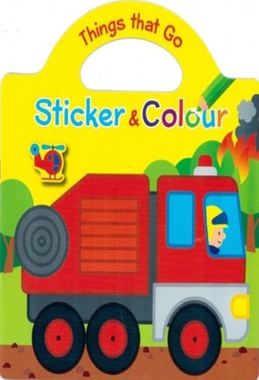 Trucks & Diggers Sticker & Colour