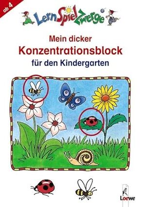 Mein dicker Konzentrationsblock für den Kindergarten