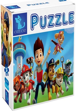 Paw Patrol 2×1/ CR-2061/ 2 PUZZLES/ 20 PCS & 24 PCS