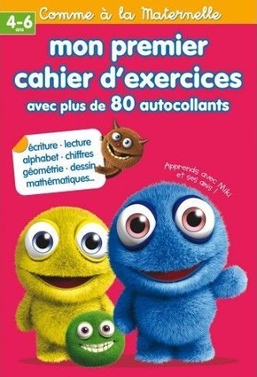 Mon premier cahier d'exercices avec plus de 80 autocollants