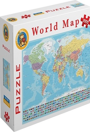 World Map Puzzle - 1000 Pieces