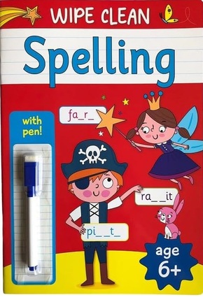 Wipe Clean Spelling - Book With Pen Age 6+