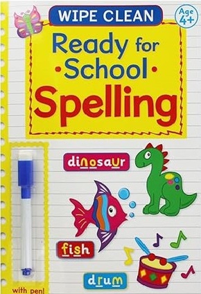 Wipe Clean Spelling Book With Pen Age 4 Ready for School