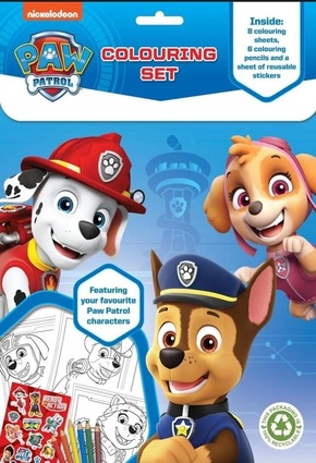 PAW PATROL COLOURING SET