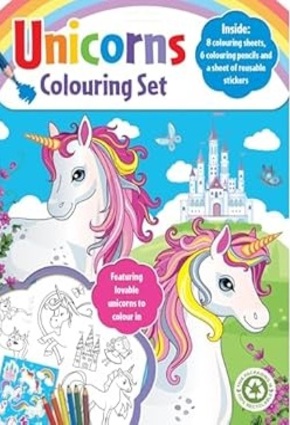 Unicorns Colouring Set