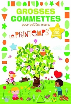 Le printemps - Grosses gommettes